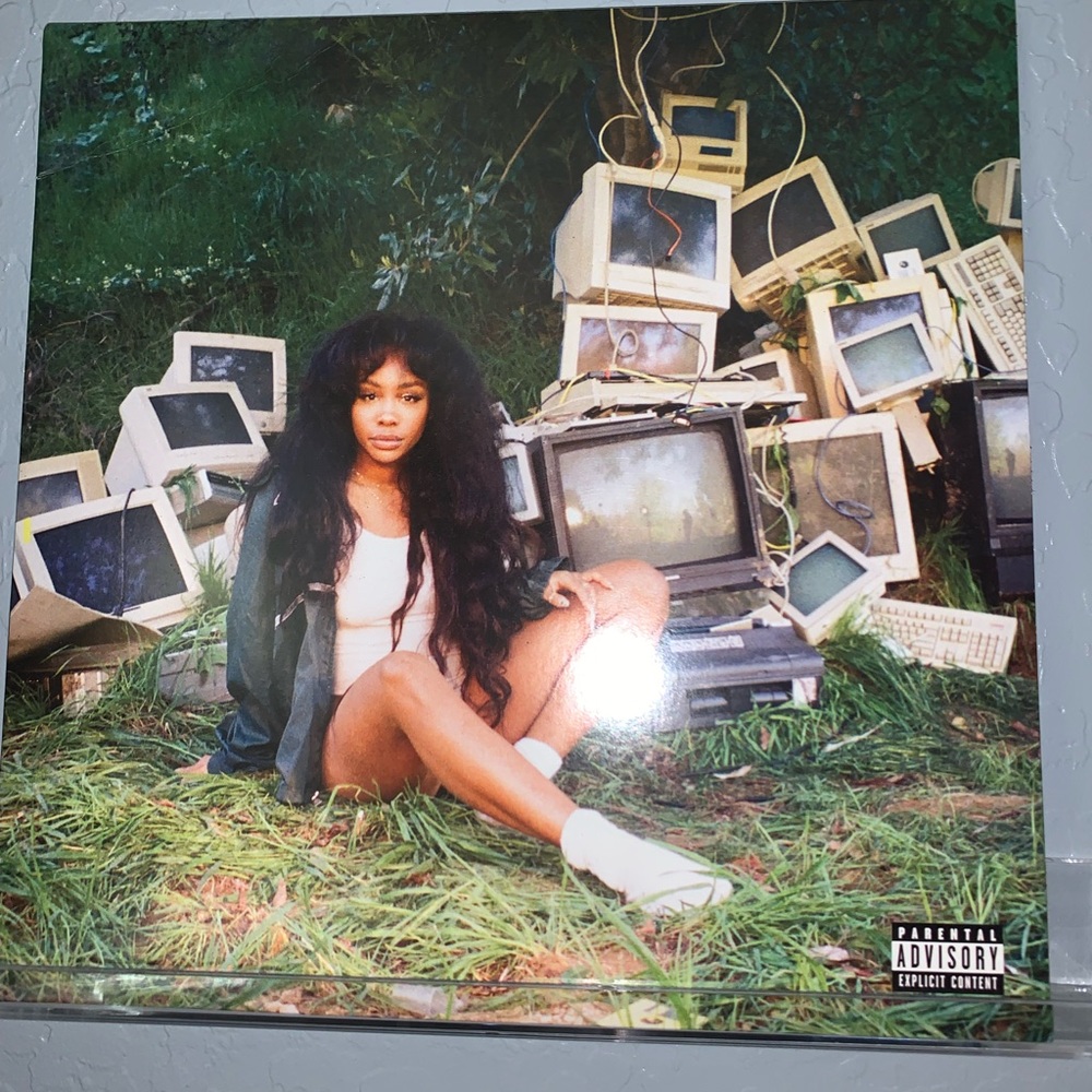 Sza Ctrl album vinyl in green